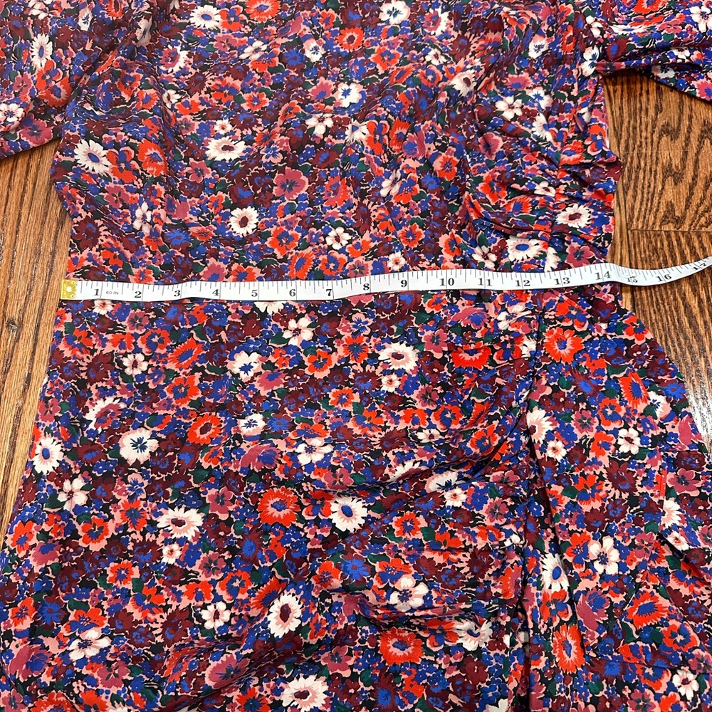NWT Veronica Beard Louella Dress in Berry Multi Floral Size 8 - Picture 11 of 11